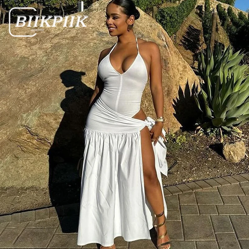 Комплект для отпуска BIIKPIIK из двух предметов сексуальный облегающий боди с лямкой