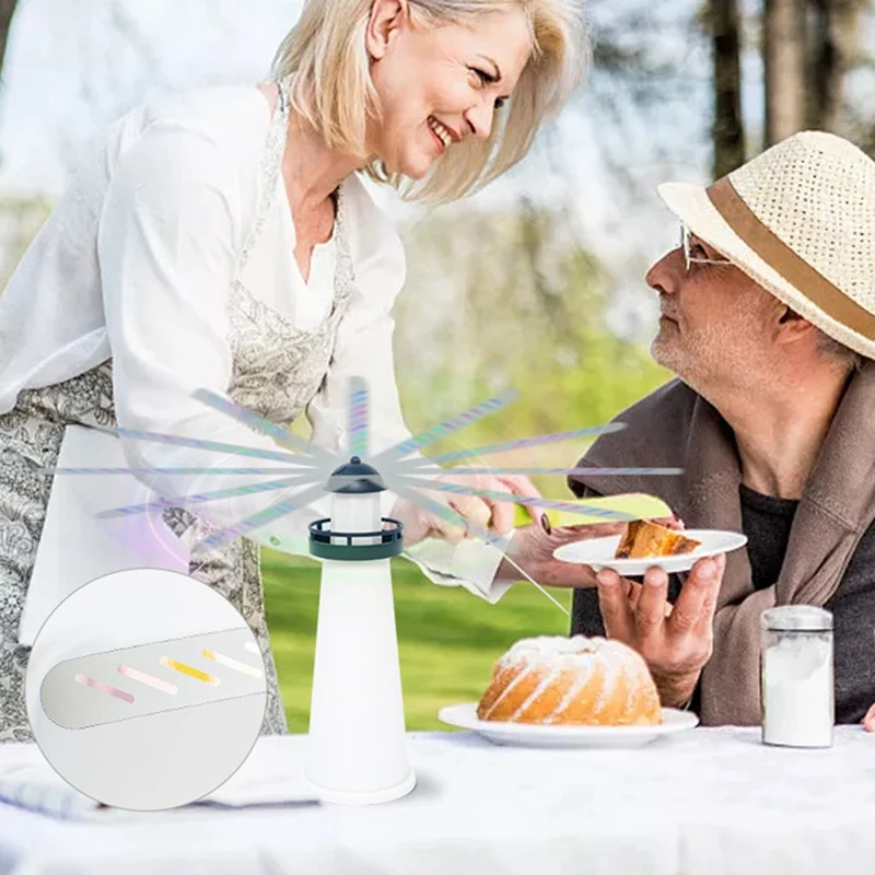 Портативный вертикальный вентилятор автоматический Ловец мух убирается и