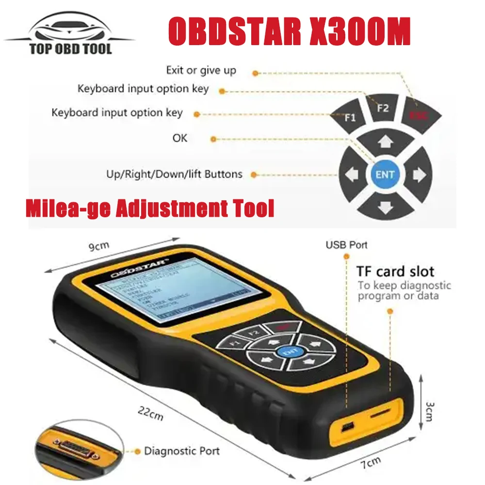 ФЛУОРЕСЦЕНТНОЕ устройство OBDSTAR X300M специально для кластерного калибровочного инструмента и поддержка OBDII Для Merce-des Ben-z и в наличии KM функция
