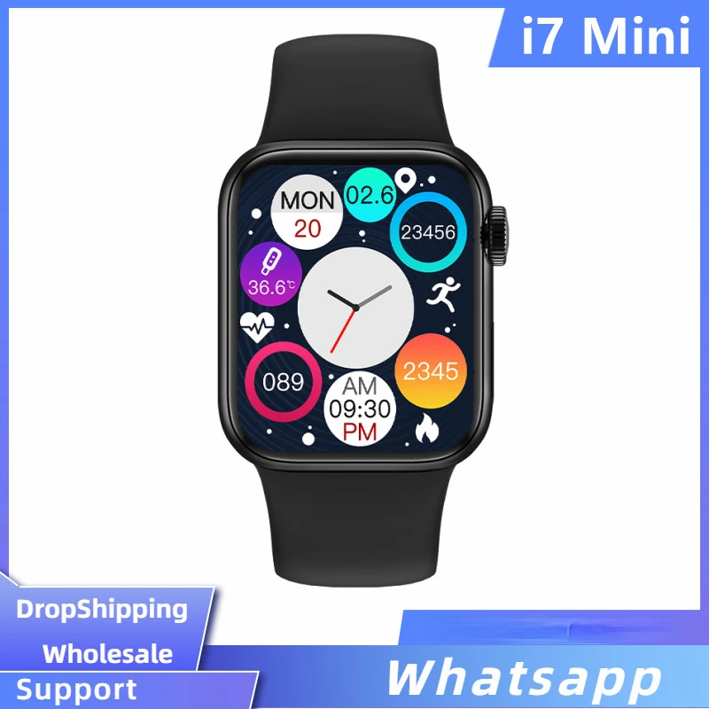 Reloj inteligente I7 de 41mm para hombre y mujer, Smartwatch con llamadas, Bluetooth, control del ritmo cardíaco, llamadas, DIY, para Android e IOS