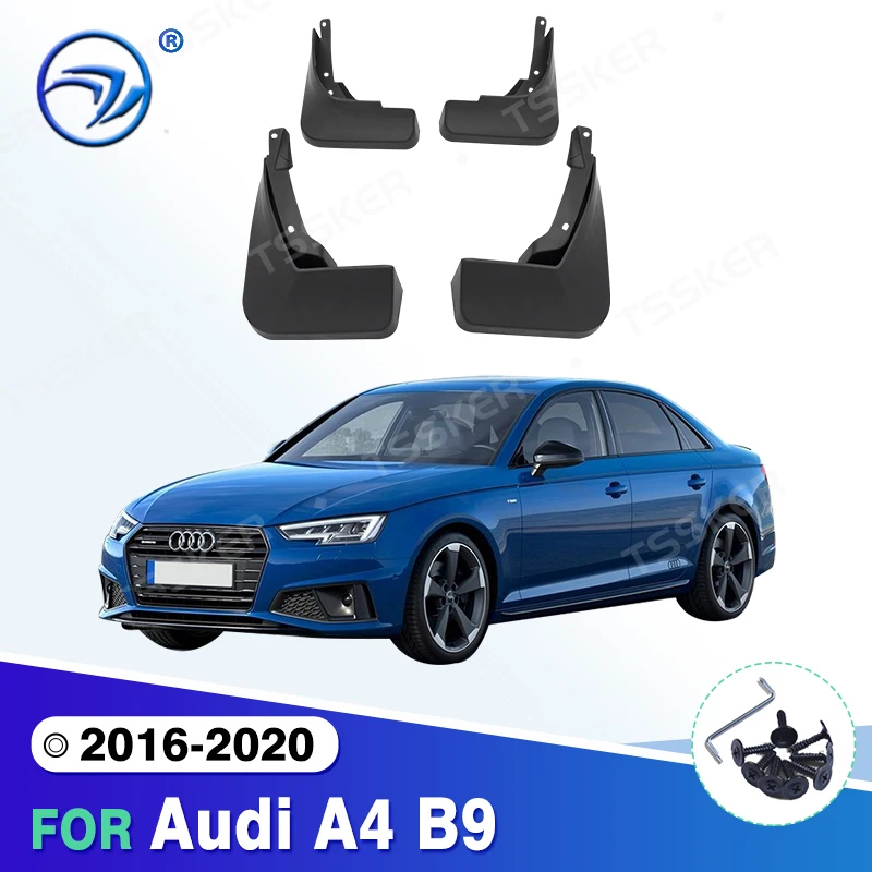 

Набор формованных брызговиков для Audi A4 B9 2016 17 18 2019 2020 брызговики брызговики передние и задние брызговики аксессуары для крыльев