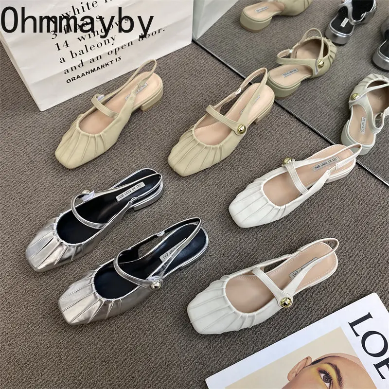 

Женские босоножки без шнуровки, летние босоножки без застежек, элегантные босоножки, модель 2023 года