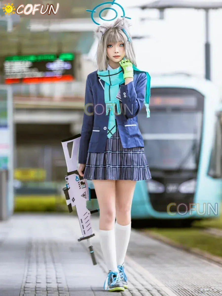 RealCos Blue Archive Sunaokami Shiroko Косплей Костюм Cos Game Аниме Вечеринка Униформа Хэллоуин