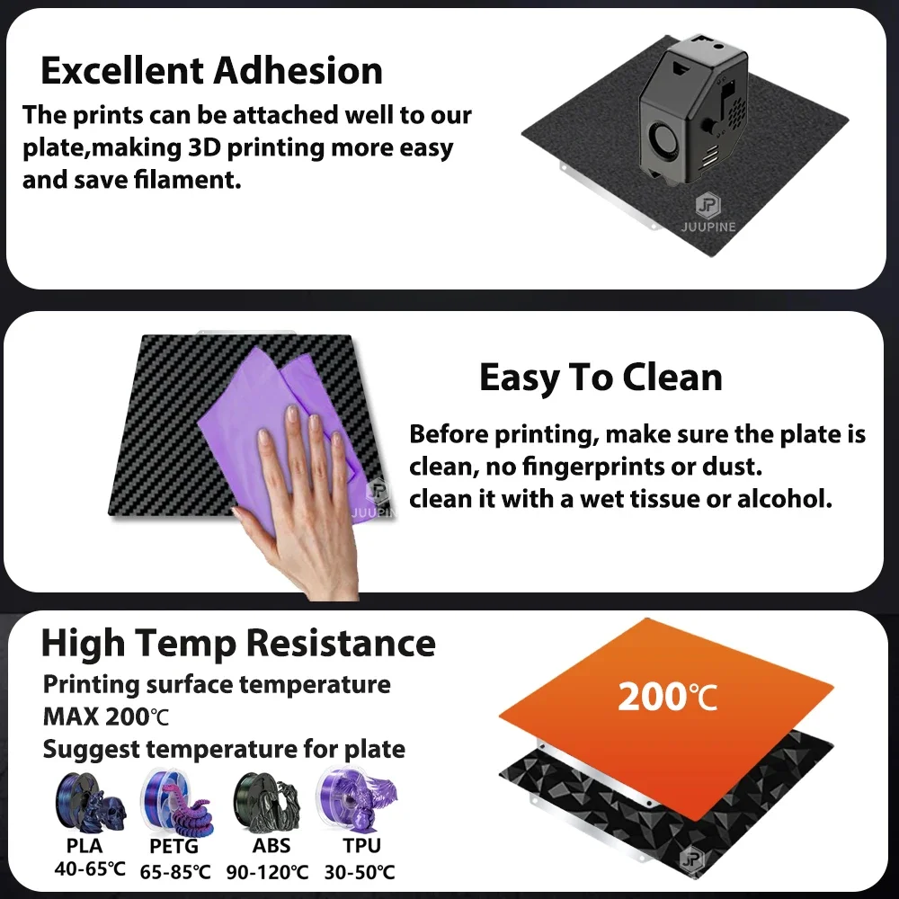 PEI рабочая пластина для Elegoo Neptune 3 Plus/4 Plus 330x330 мм