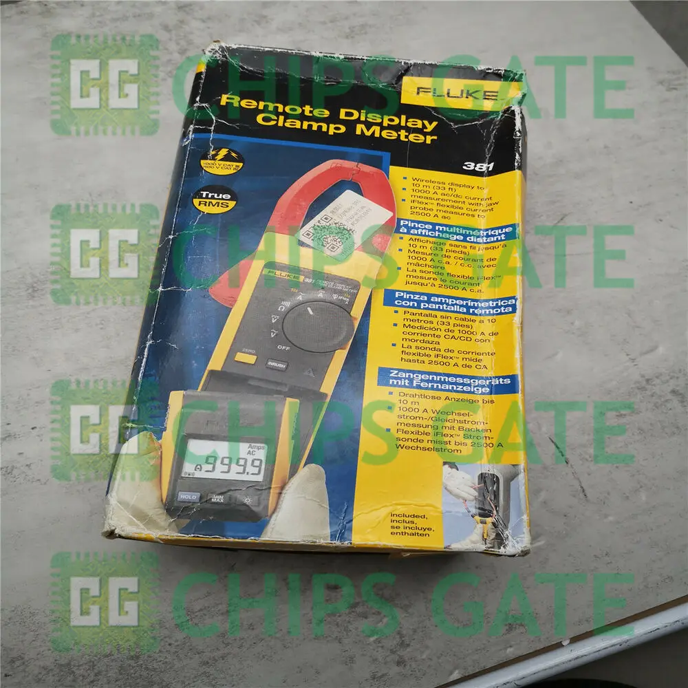 

1 шт. Новый Fluke 381 F381 удаленный дисплей True Rms Ac/Dc клещи с Iflex 6