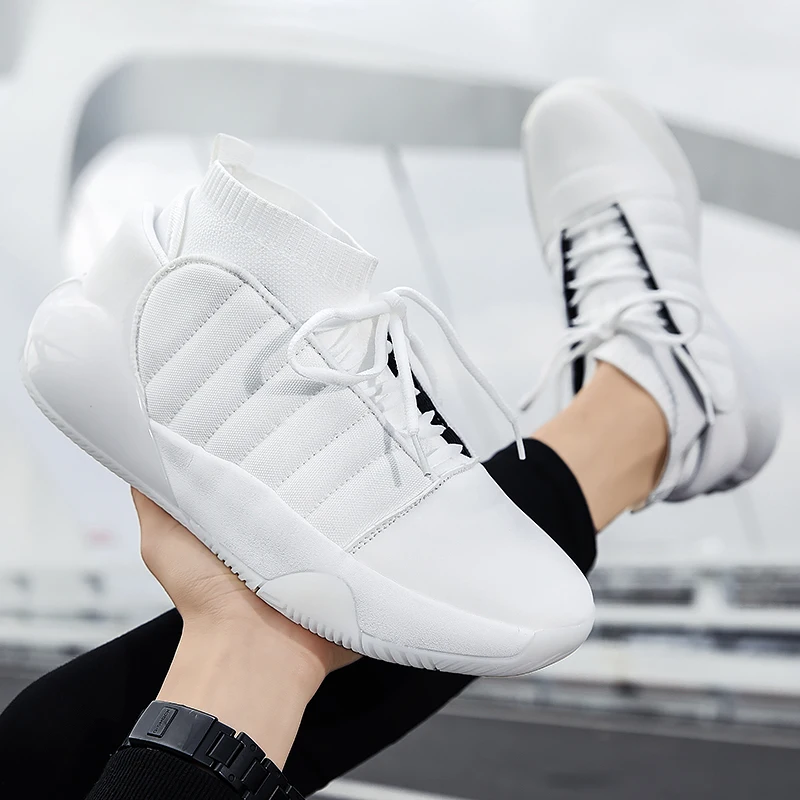 SENTA Sock Basketball Shoes Men Sneakers Men Boys Basket Shoes Autumn High Top Anti-slip Outdoor Sports Shoes Trainer Zapatillas