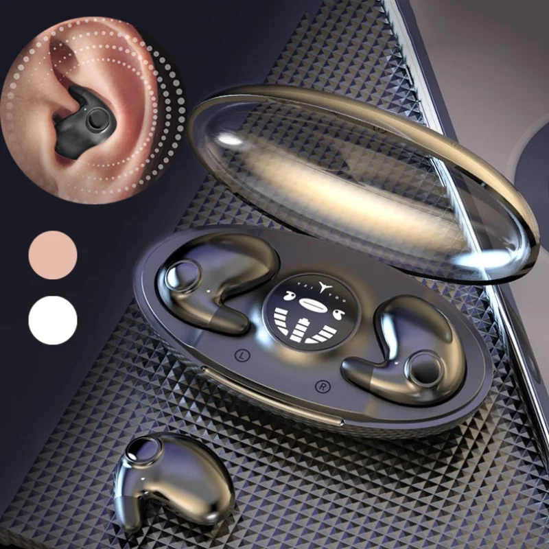 

Mini Bluetooth 5.3 Earphone Sleep Hidden Earbuds Wireless Invisible Headphones Noise Cancelling Invisible Bluetooth Earphone