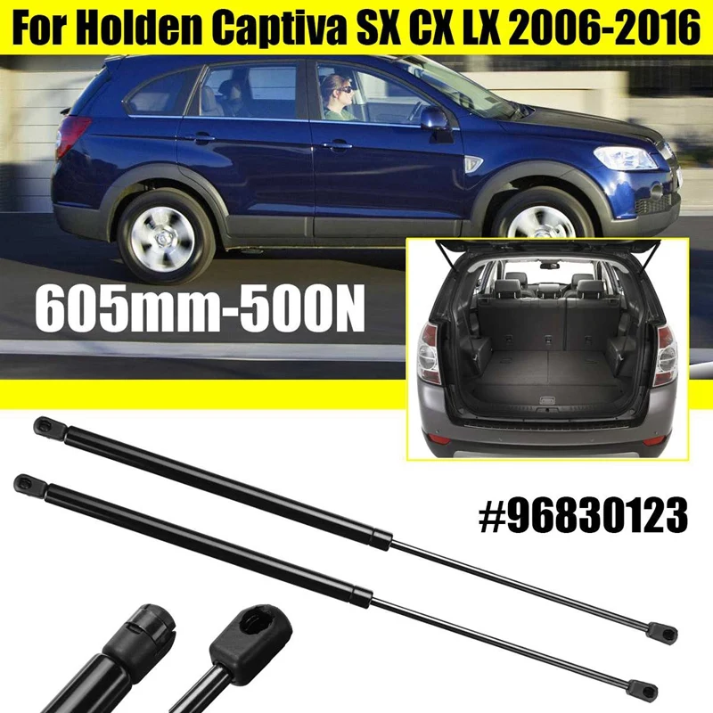 

1 Пара опорных расков задней двери газовой пружины 605mm-500N вал для Holden Captiva SX CX LX 2006-2016 96830123