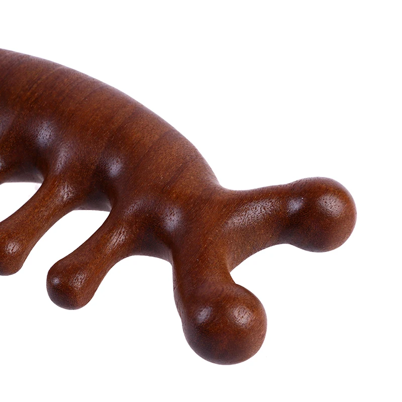 Массажная расческа из сандалового дерева меридиановая для кожи головы лица глаз