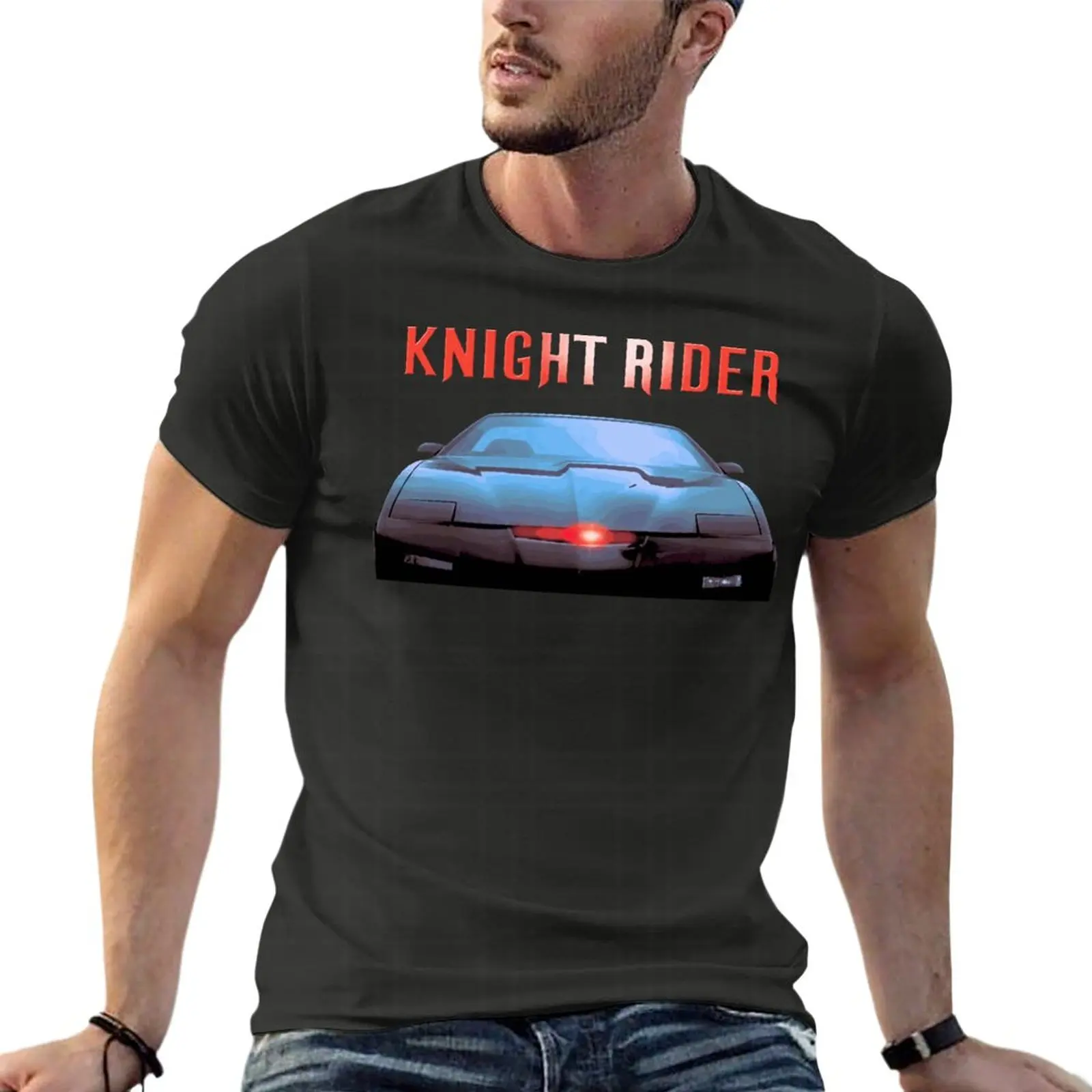 

Kitt Knight Rider Classic Retro Tv Series Oversized T-Shirt Branded Mens Clothing Short Sleeve Streetwear Large Size Top Tee