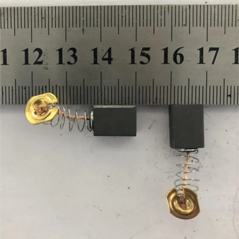 2 шт. 14 мм x 9 6 9/16 &quotx 9/25&quot 15/64&quot угольные щетки для двигателя Makita Series CB-411