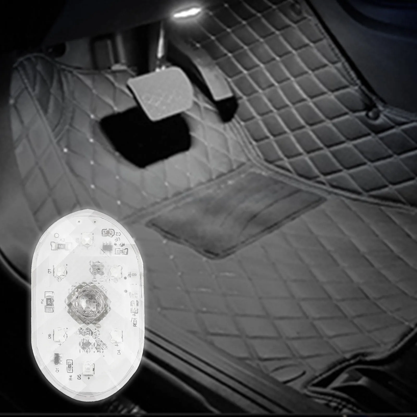 

Car Atmosphere Light Touch Light Voice Control Light USB Charging Led Modified Light Portable Multicolor RGB Car Interior Lights