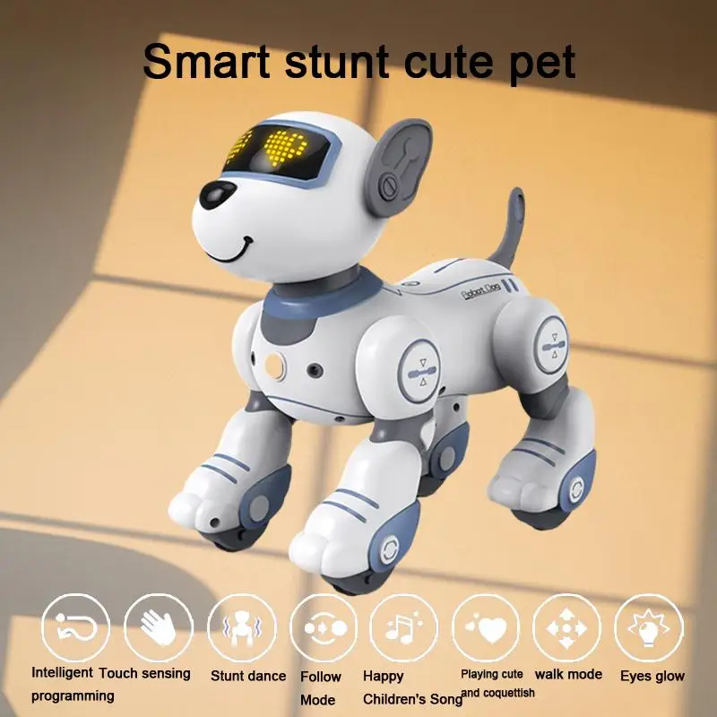 

Intelligent Robotic Dog Toy with Walking, Barking, and Special Skills - The Ultimate Interactive Pet Companion for Kids and Adu