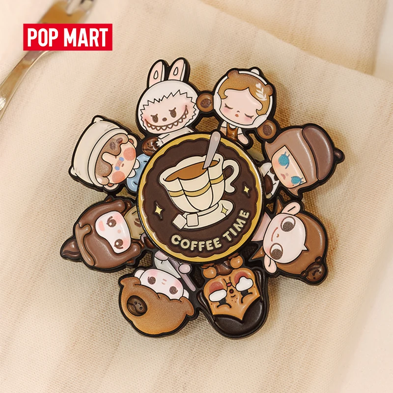 

POP MART POP BEAN Coffee Factory Series вращающийся значок
