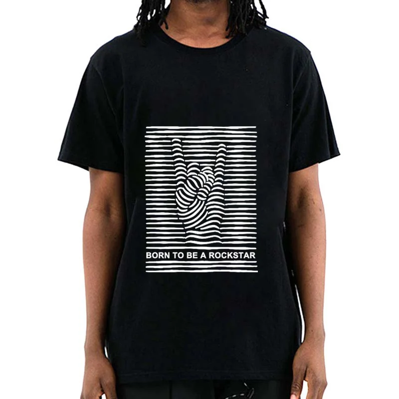 

Summer Men's T-shirt Casual 100% Cotton High Quality Funny Gesture Design Printed Tshirt For Men Loose Hip Hop Tops Tees Unisex