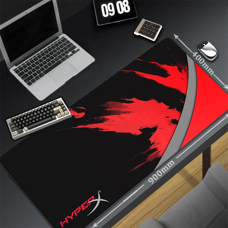 

Коврик для мыши Hyperx настольный, большой игровой компьютерный коврик для мыши, аксессуары для игрового стола, коврик с аниме клавиатурой