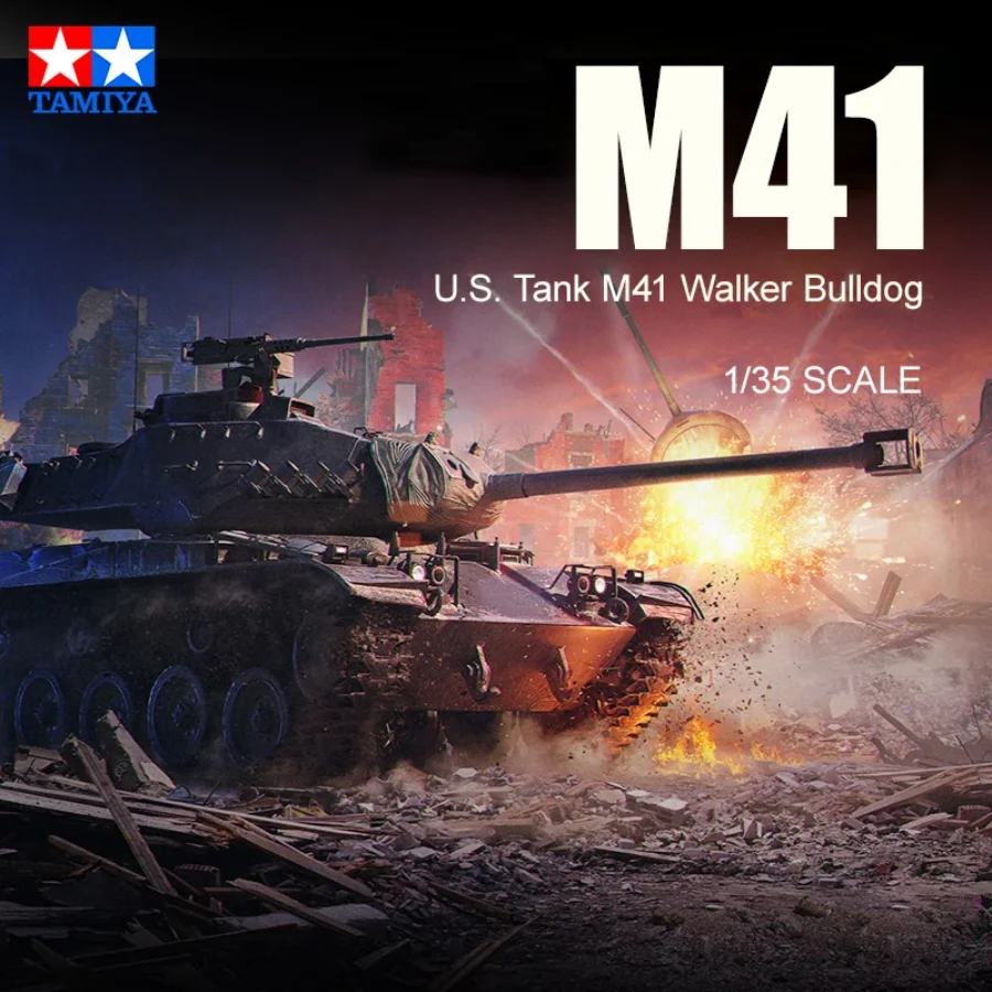 Фото Пластиковая модель игрушечного танка T, американский легкий танк M41, бульдог AMIYA 35055, масштабная модель 1/35, №2