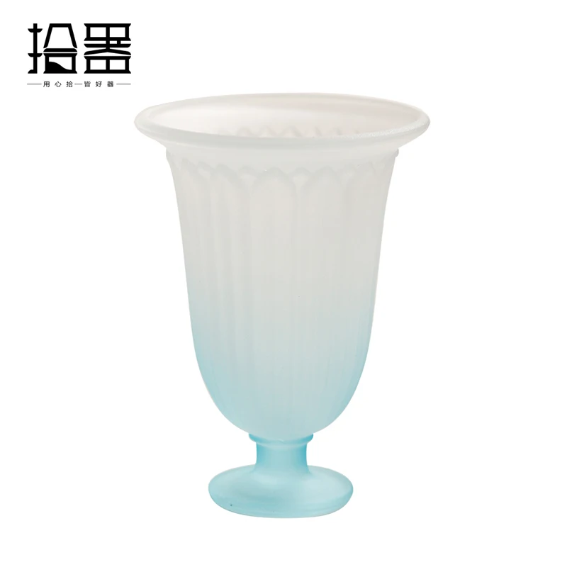 Стеклянная чашка-держатель искусственная прозрачная стеклянная маленькая