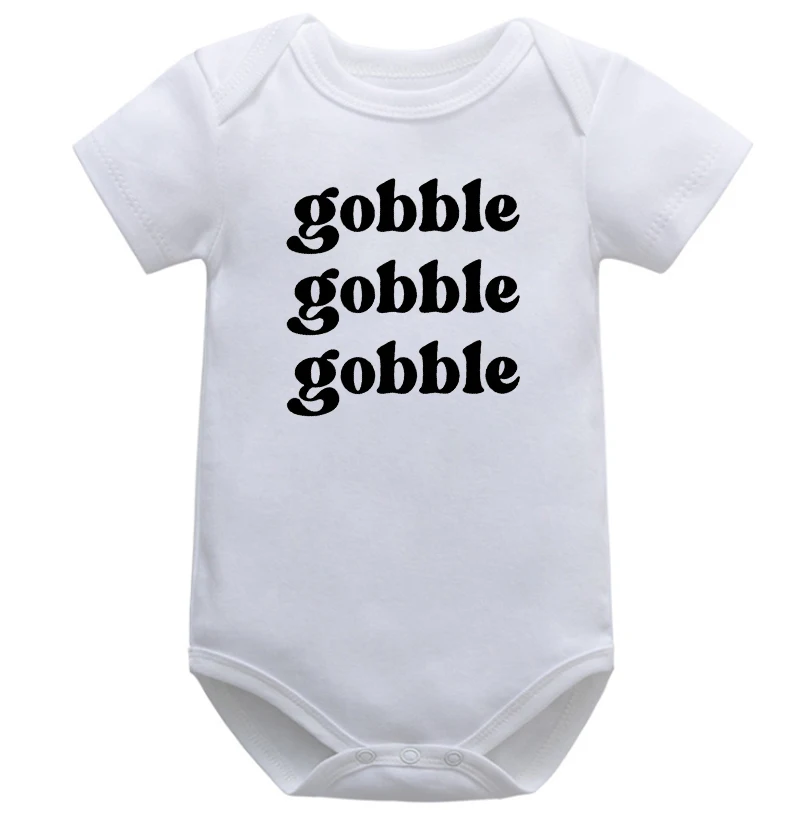 

Gobble Gobble Newborn Girl Clothes 13-24m Infant Girl Clothes Newborn Boy Thanksgiving Autumn Baby Bodysuits Turkey Bodysuits