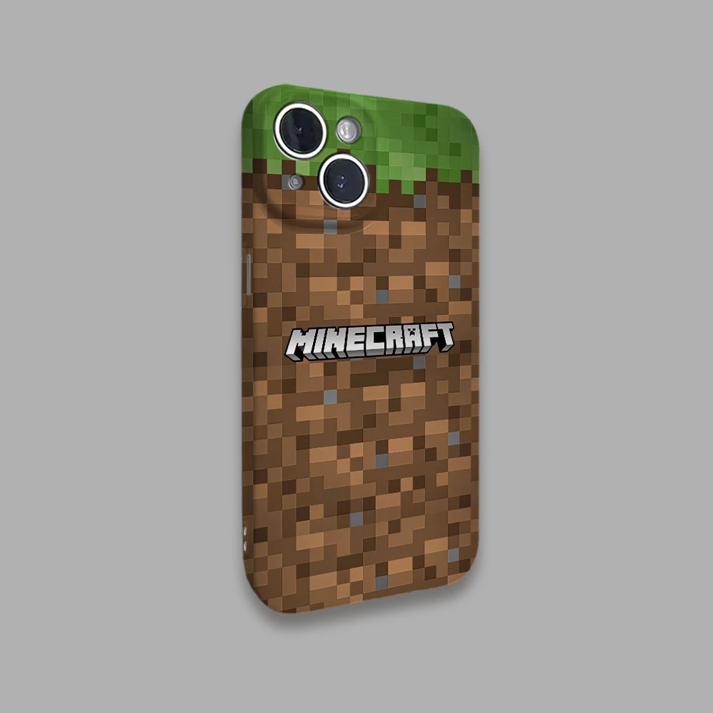 Чехол для телефона Game M-Minecraft Movie для iPhone 17 16 15 14 13 12 11 Pro Max Plus Mini, мягкий, черный (art.: 3920dc438ea2b) - 3920dc438ea2b