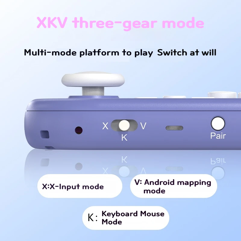 Фото Shanwan Q36pro Xkv Мини-геймпад Hall Джойстик Гироскоп Портативный контроллер для симулятора ПК Многорежимная игра Сменная мышь №5