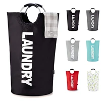 115l large laundry basket collapsible fabric laundry hamper with handles waterproof washing bin travel bathroom storage
