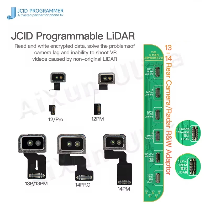 Программируемый кабель LiDAR JC JCID V1SE V1SPRO для iP12 13 14 Pro Max фиксация задержки камеры