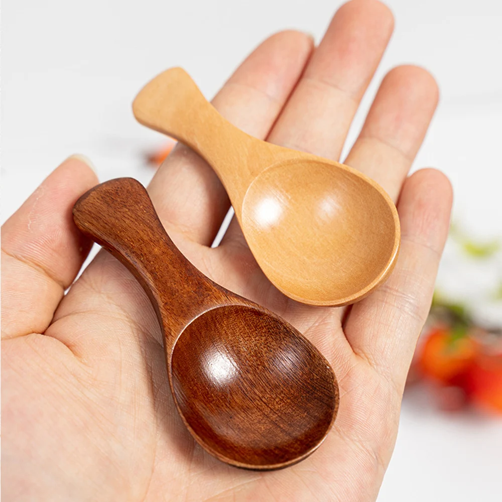 

Mini Wooden Spoons Small Kitchen Spice Condiment Spoon Sugar Tea Coffee Scoop Short Handle Wood Kids Spoon Kitchen Gadgets