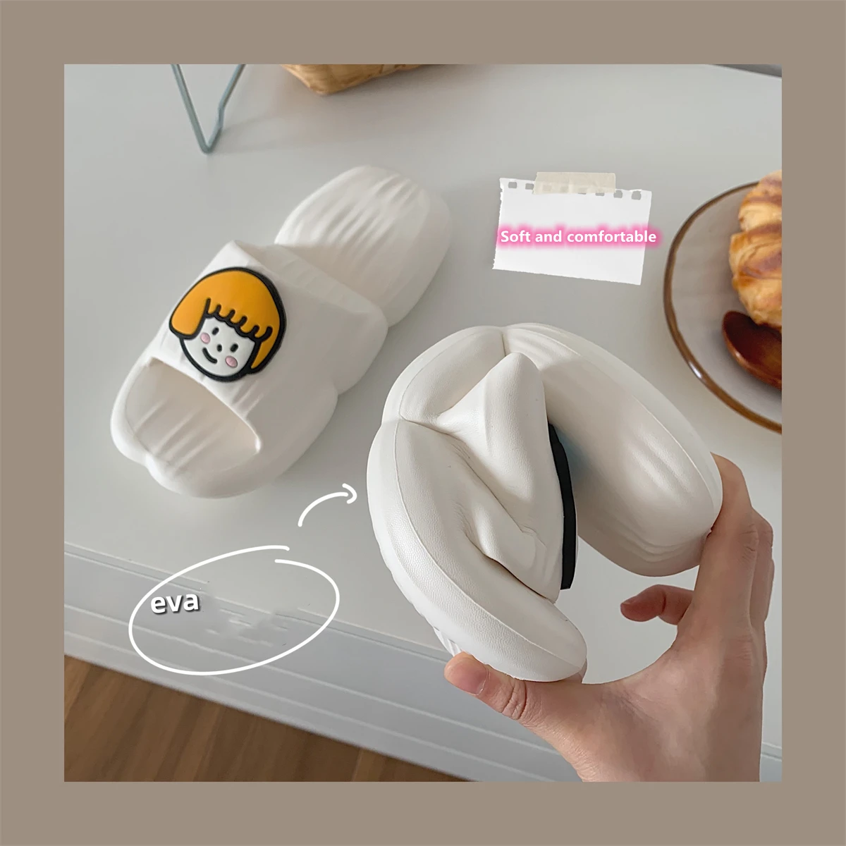 New2022 Eva Women's shoes men's indoor and outdoor couple slippers non-slip soft bottom sandals ladies cute and comfortable home