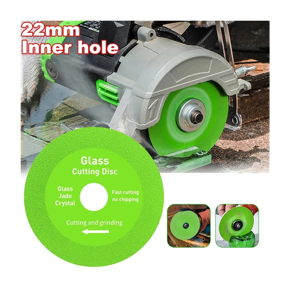 

22mm Inner Hole Glass Cutting Disc Diamond Saw Blade Polishing Grinding Disc 10cm 3.93 In Grinding Wheel For 100 Angle Grinder