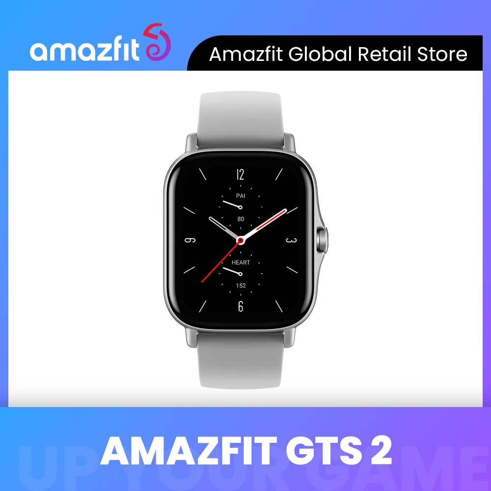 

Global Version Amazfit GTS 2 Fashion Smartwatch AMOLED Display Music Play 7 Days Battery Life Alexa Built-in For Android