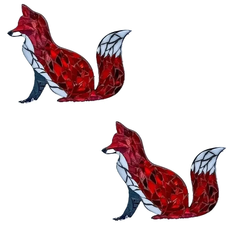 2 шт. DIY Mountain Range мозаичный комплект забавный подсолнух гриб витраж ремесло лиса