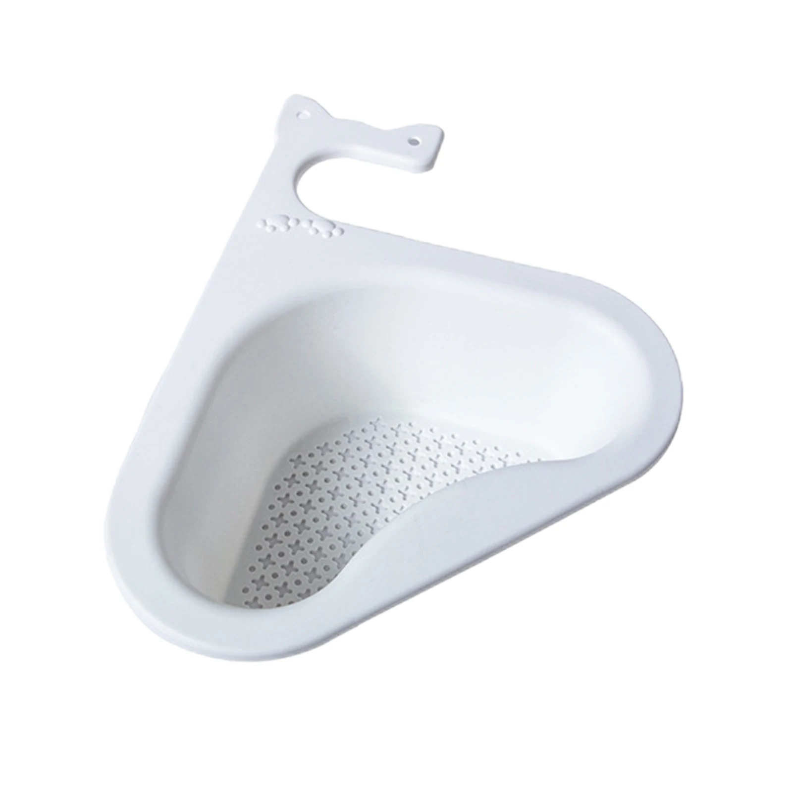 

Triangle Sink Drain Basket Kitchen Sink Drain Basket Cat Rack Corner Kitchen Sink Strainer Basket Multifunctional Cat Shape Sink