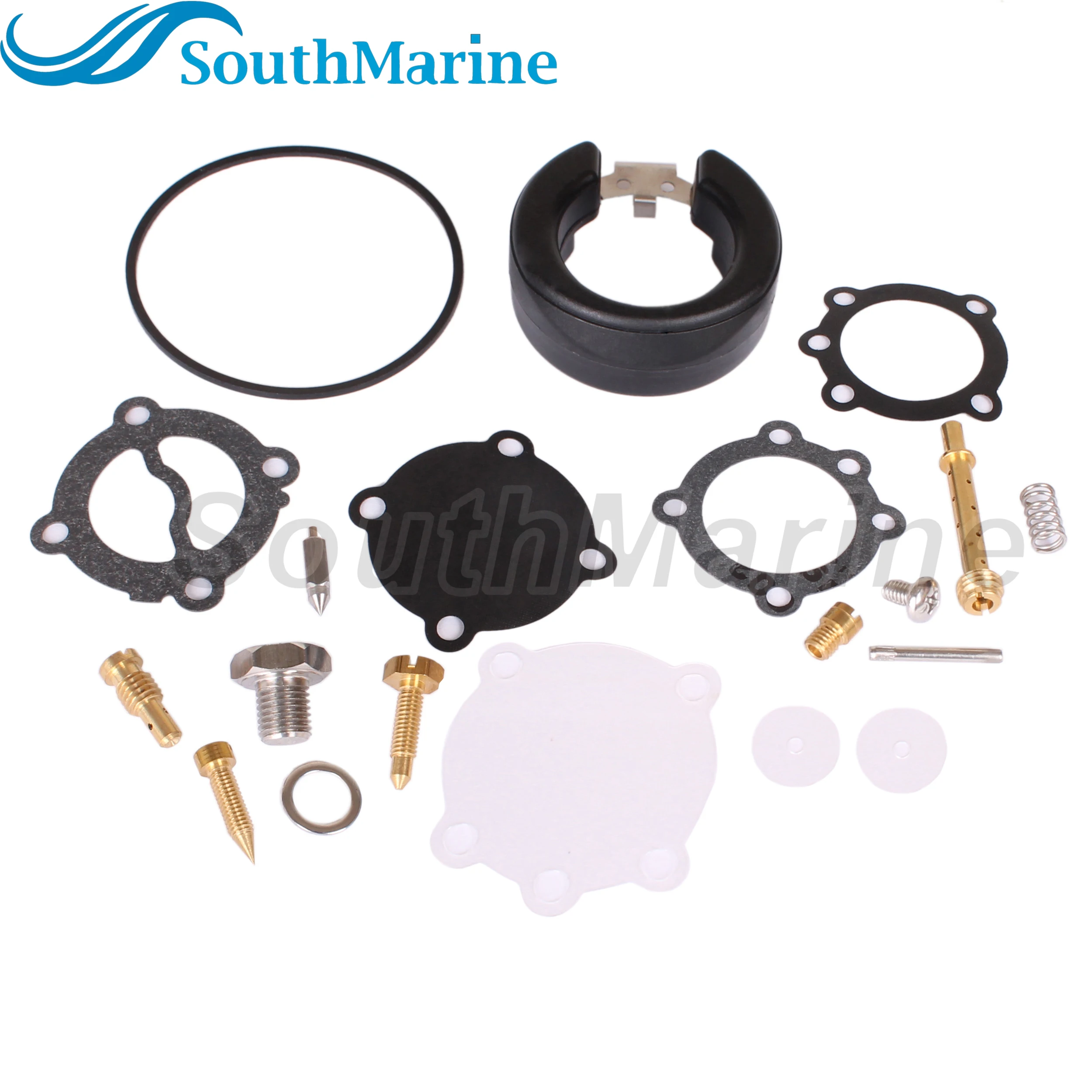 Фото Подвесной мотор 13200-93912 15170-93911 Ремкомплект карбюратора для Suzuki DT9.9 DT15 9.9HP 15HP Лодочный двигатель 13200-91D22 Карбюратор №4