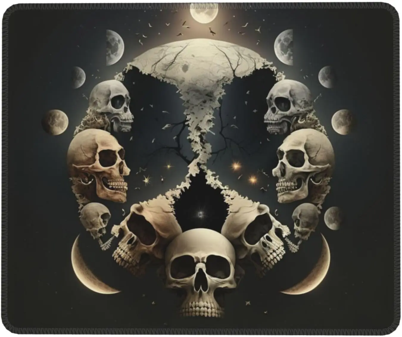 

Коврик для мыши с волшебным черепом и луной, 10 х12 дюймов