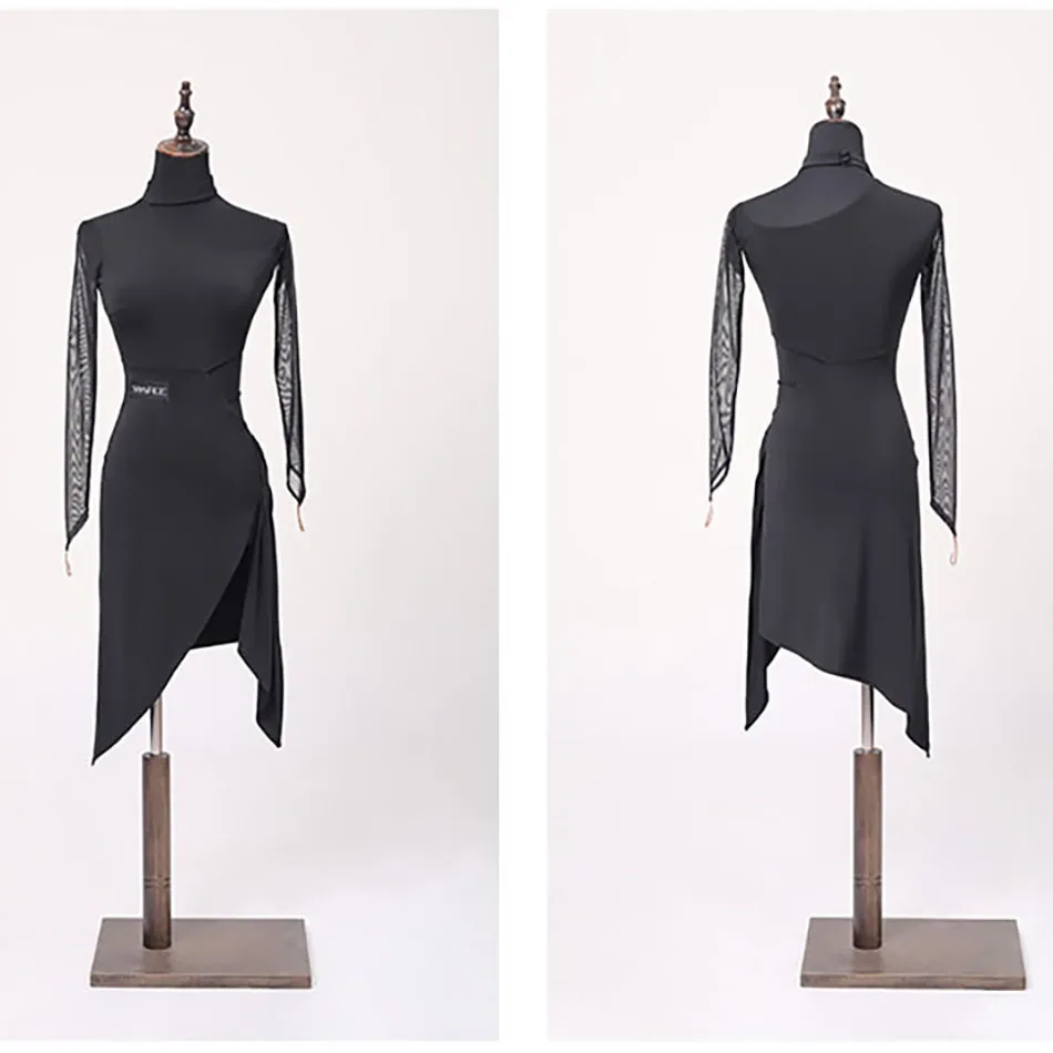 Женское платье для латиноамериканских танцев летняя одежда тренировок женское