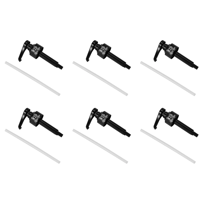 

6X кофе 1 литр диспенсер сироп насос черный дозатор жидкости для мононинового сиропа 10 мл