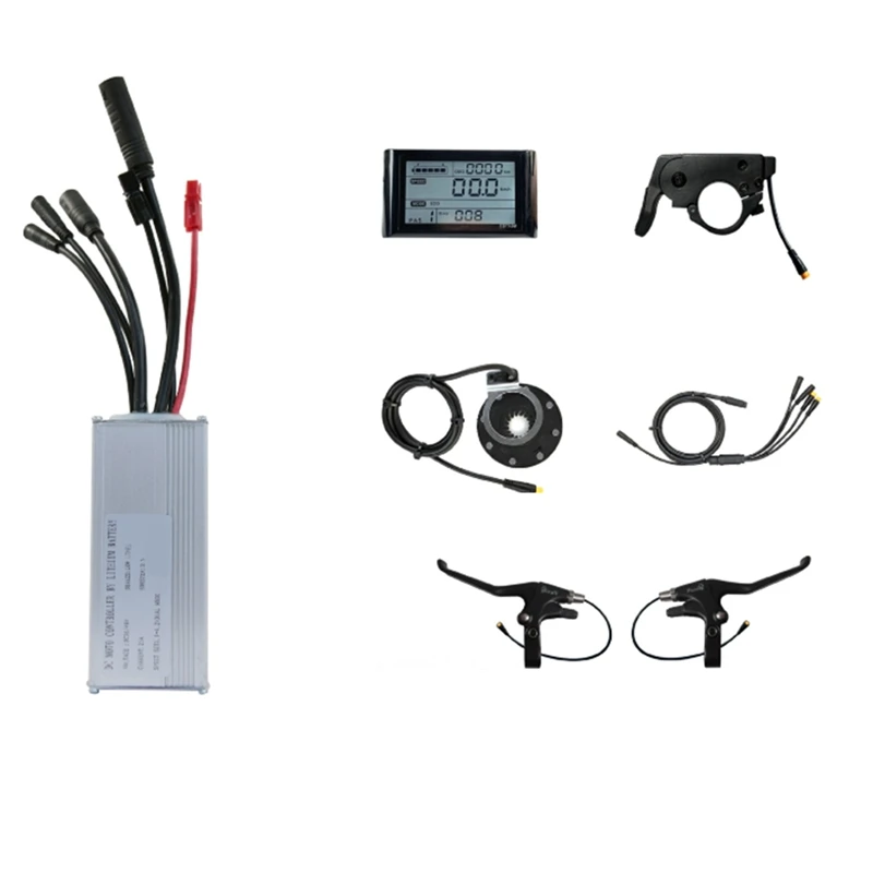 

JN25A Controller Kit Electric Bicycle Ebike Controller Kit SW900 Display Sine Wave Controller 36/48V 25A 750W