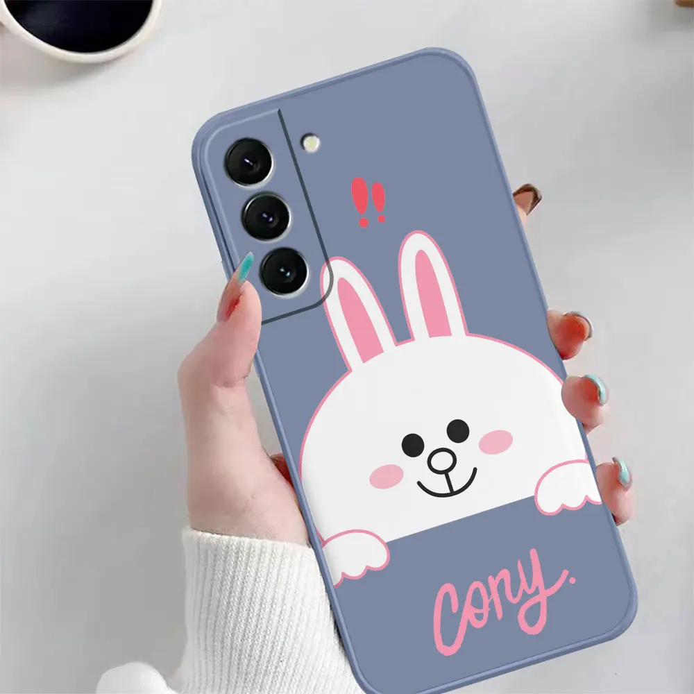 Case For Samsung Galaxy S23 S22 S21 S20 FE S11 S11E S10 S10E S9 S30 Ultra Plus 4G 5G Case Funda Cqoue Shell Capa Cute Brown Bear