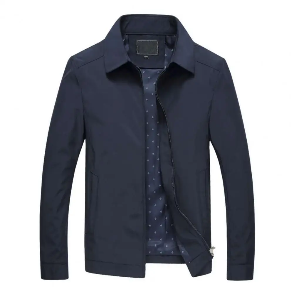 

Popular Casual Jacket Long Sleeves Anti-freeze Skin-Touch Spring Autumn Casual Fashion Men Coat