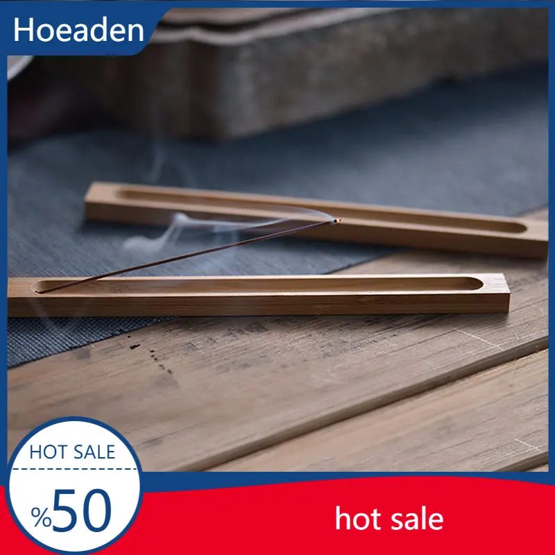 

Bamboo Board Wood Incense Stick Holder 23cm Line Incense Burner Wooden Crafts Sandalwood Coil Base Home Decoration