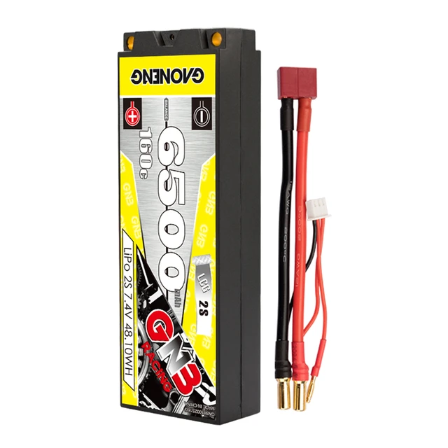 Gaoneng GNB LCG 2S 7.4V 6500mAh 160C Hardcase Lipo T-plug