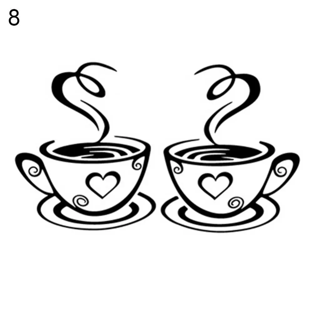 

Кофейные наклейки на стену ПВХ