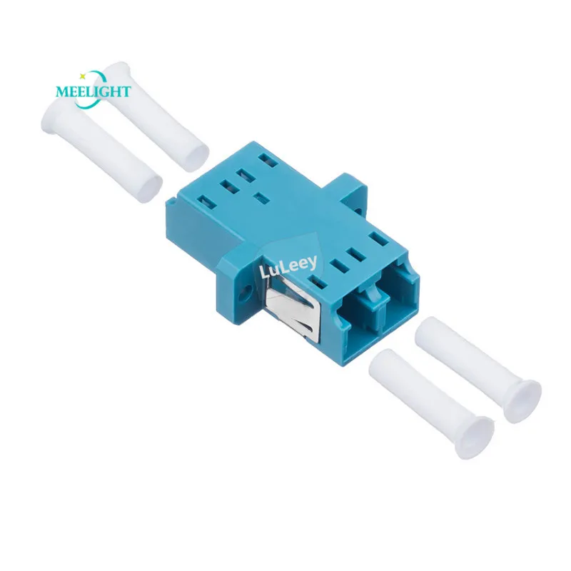 

100PCs LC-LC Duplex Adapter Fiber Flange Fiber Coupler LC Optical Fiber Adapter Fiber Optic Connector