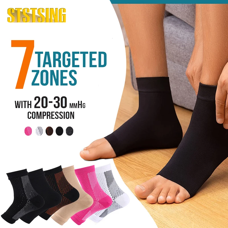 

1 Pair Neuropathy socks,Ankle brace Socks and Tendonitis compression socks,For Pain Relief and Plantar Fasciitis for women & man