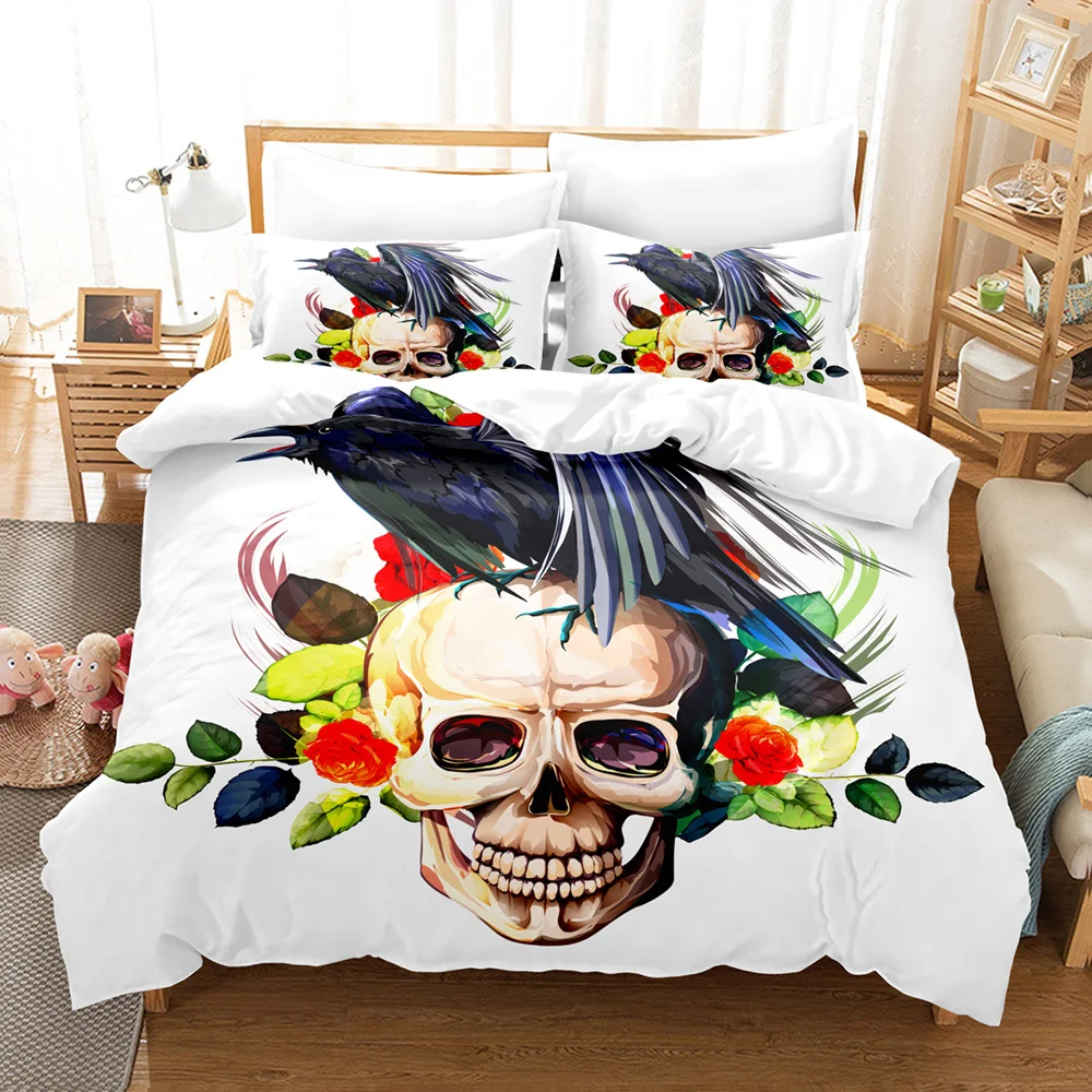 Комплект постельного белья со скелетом односпальный двойной полноразмерный