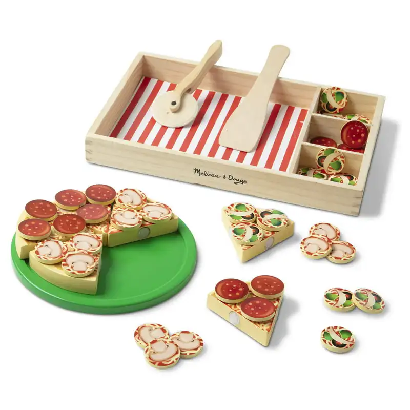

Pizza Party Play Food Set With 36 Toppings