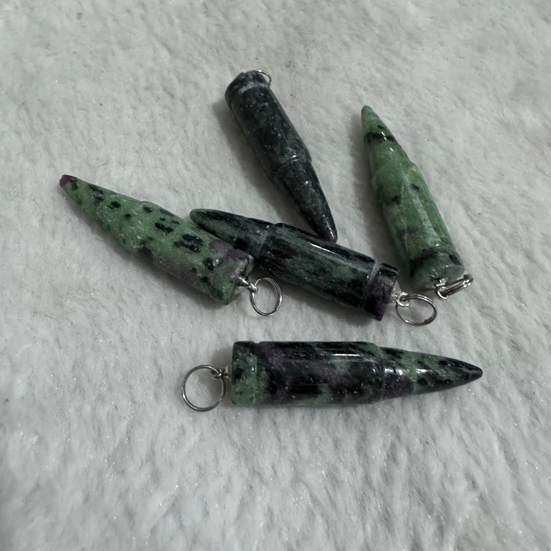 Оптовая продажа 5 шт. натуральный рубин Zoist исцеляющая точка кулон из бисера