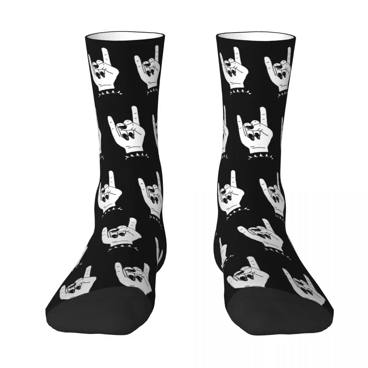 Rock Hand Black Nails Adult Socks,Unisex socks,men Socks women Socks