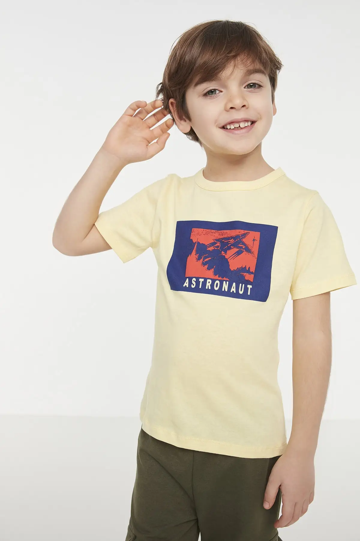 

Printed Male Child Knitted T-Shirt TKDSS22TS1191